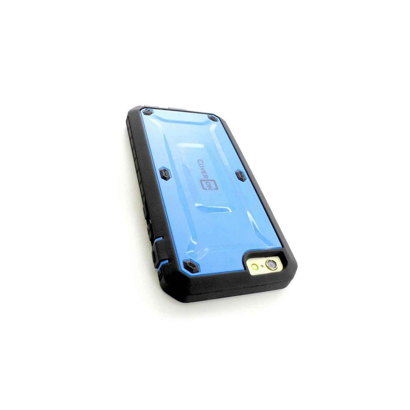 For Apple Iphone 6 4 7 Case Light Blue Black Armor Cover Screen Protector