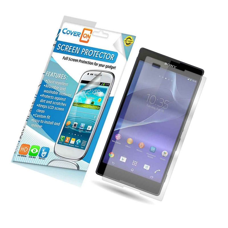 For Sony Xperia T2 Ultra Screen Protector 3 Pack Clear Lcd Cover Guard