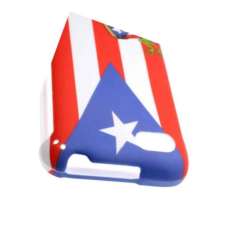 Hard Cover Protector Case For Blackberry Q5 Puerto Rico Flag