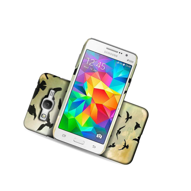 For Samsung Galaxy Grand Prime Case Be Free Birds Hard Slim Phone Cover