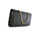 For Zte Sonata 2 Wallet Case Black Purse Quilted Bag Mirror Pouch