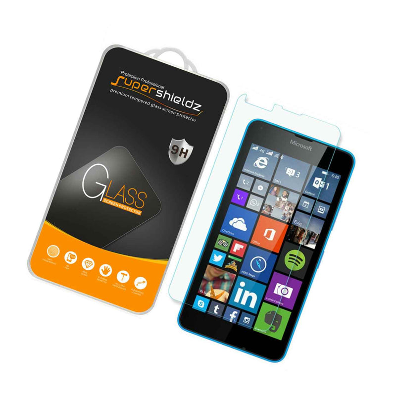 2X Supershieldz Tempered Glass Screen Protector Saver For Microsoft Lumia 640
