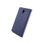 Coveron For Microsoft Lumia 435 Wallet Case Navy Green Card Folio Cover