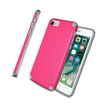 Hot Pink Gray Magnetic Slim Phone Cover Case For Apple Iphone 8 Iphone 7