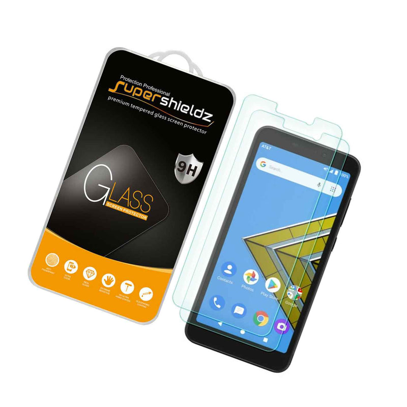 2 Pack Supershieldz Tempered Glass Screen Protector For Cricket Icon