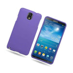 Hard Rubberized Plastic Matte Purple Phone Cover Case For Samsung Galaxy Note 3