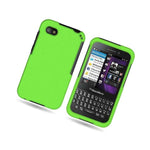 Neon Green Case For Blackberry Q5 Hard Rubberized Snap On Phone Cover
