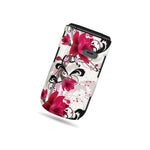 Hard Cover Protector Case For Alcatel One Touch 768T Red Purple Flower