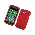 Hard Rubberized Plastic Matte Red Phone Cover Case For Samsung Ativ Odyssey I930