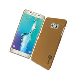 For Samsung Galaxy S6 Edge Plus Case Gold Slim Plastic Hard Back Cover