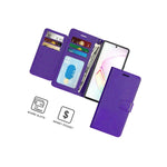 Purple Rfid Blocking Pu Leather Phone Case For Samsung Galaxy S10 Lite A91