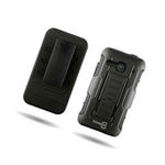 For Alcatel One Touch Evolve 2 4037T Case Black Holster Hybrid Cover