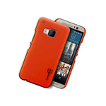 For Htc One M9 Hard Case Slim Matte Back Protective Phone Cover Neon Orange