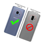 Dark Magenta Hybrid Rhinestone Armor Impact Phone Case For Samsung Galaxy S9