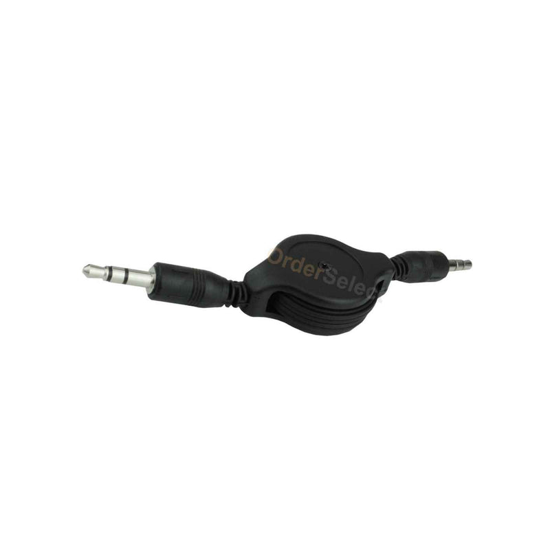 New Retract Aux Auxiliary Cable For Apple Iphone 3 3G 3Gs 4 4S 5 5C 5S 400 Sold