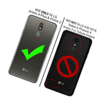 For Lg Aristo 4 Plus Prime 2 Case Clear Red Trim Tpu Soft Slim Fit Phone Cover