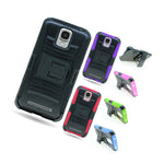 For Zte Concord 2 Ii Stand Black Hard Soft Case Belt Clip Holster Cover