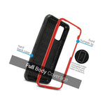 Red Hybrid Hard Cover For Samsung Galaxy S20 Plus Shockproof Phone Case