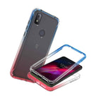 Pink Blue Case For Tcl T Mobile Revvl 4 Full Body Rugged Hard Slim Phone Cover