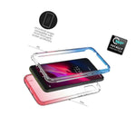 Pink Blue Case For Tcl T Mobile Revvl 4 Full Body Rugged Hard Slim Phone Cover