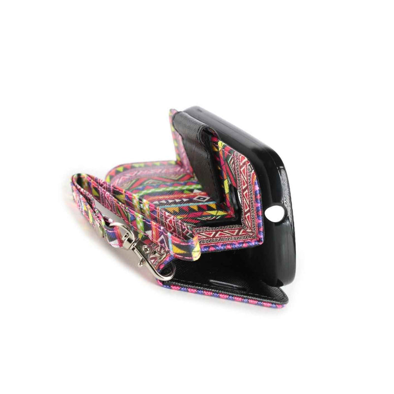 Wallet Case For Alcatel One Touch Pop C1 Card Folio Cover Lcd Protector Tribal