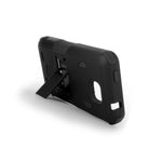 For Zte Zephyr Paragon Case Black Rugged Tough Hybrid Phone Cover