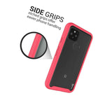 Pink Trim Hard Cover Full Body Shockproof Phone Case For Google Pixel 4A 5G