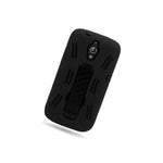 For Huawei Vitria H882L Case Hard Soft Dual Layer Black Hybrid Stand Cover
