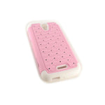 Coveron For Alcatel One Touch Pop Astro Case Diamond Hard Light Pink Cover