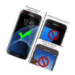 For Samsung Galaxy S7 Edge Case Silver Black Slim Rugged Hybrid Phone Cover