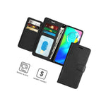 Black Rfid Pu Leather Wallet Cover Phone Case For Motorola Moto E 2020
