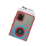 Red Phone Case For Samsung Galaxy Note 10 Lite A81 Hard Cover W Grip Ring