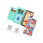 Spring Garden Rfid Pu Leather Card Cover Wallet Phone Case For Lg K51 Reflect