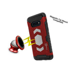 Red Magnetic Credit Card Holder Phone Cover Case For Samsung Galaxy S10E