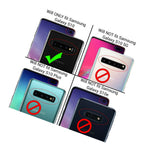 Clear W Black Rim Hybrid Tpu Bumper Back Phone Case For Samsung Galaxy S10