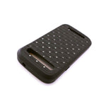 For Zte Warp Sync Case Black Hybrid Diamond Bling Skin Phone Cover
