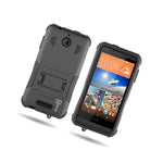 For Htc Desire 510 Hybrid Case Black Shockproof Tough Protective Phone Cover