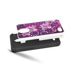Purple Flower Phone Case Rhinestone Hard Hybrid Cover For Coolpad Illumina 3310A