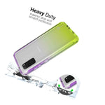 Yellow Purple Case For Samsung Galaxy S20 Clear Full Body Colorful Phone Cover