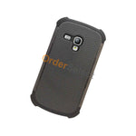 New Hybrid Rubber Hard Case Skin For Android Phone Samsung Galaxy S3 Mini Black