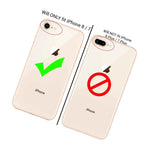 Black Tough Hybrid Hard Card Holder Phone Cover Case For Apple Iphone 7