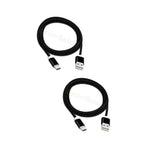 2X Micro Usb 6Ft Braided Charger Cable For Zte Lg Motorola Moto Samsung Phones