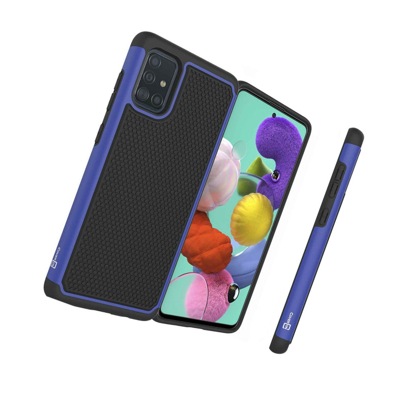 Blue Hard Case For Samsung Galaxy A51 5G Hybrid Shockproof Slim Phone Cover