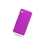 Coveron For Htc Desire Eye Hard Case Slim Matte Violet Purple Back Phone Cover