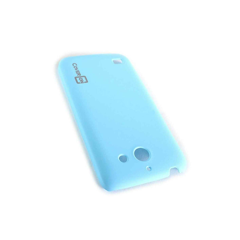 For Huawei At T Tribute Fusion 3 Case Sky Blue Slim Plastic Hard Back Cover