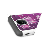Purple Flower Case For Samsung Galaxy Amp Prime 3 Eclipse 2 J3 Aura Achieve