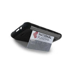 For Kyocera Hydro Wave Case Black Slim Credit Card Holder Slot