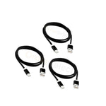 3X Usb Type C Braided Nylon Charger Data Sync Cable Cord For Android Cell Phone