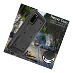 Black Hybrid Hard Cover For Samsung Galaxy S20 Plus Shockproof Phone Case