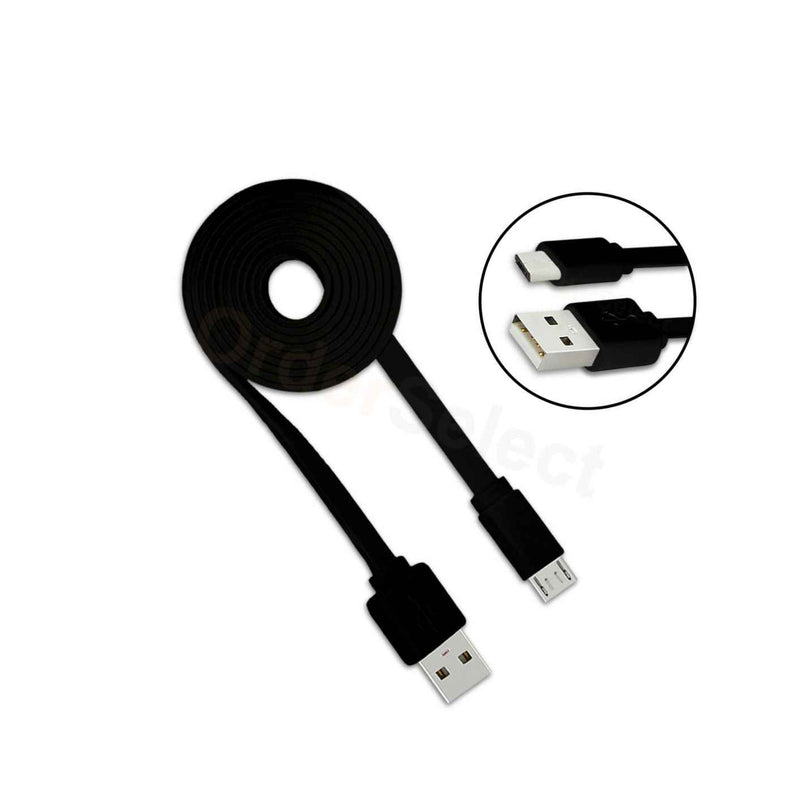 Micro Usb Flat Noodle Cable Cord For Phone Samsung Galaxy Note 1 2 3 4 5 6